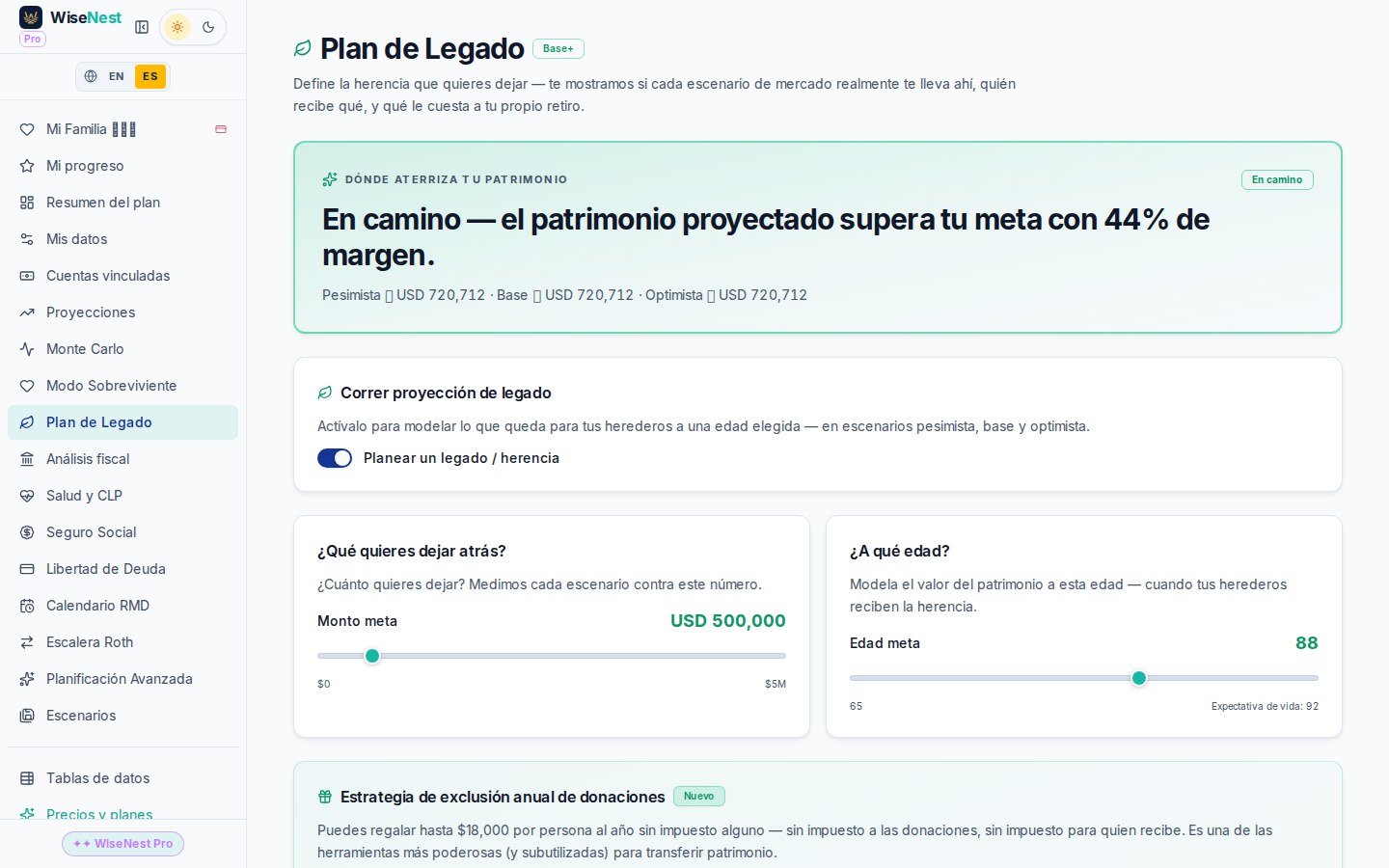 WiseNest planner
